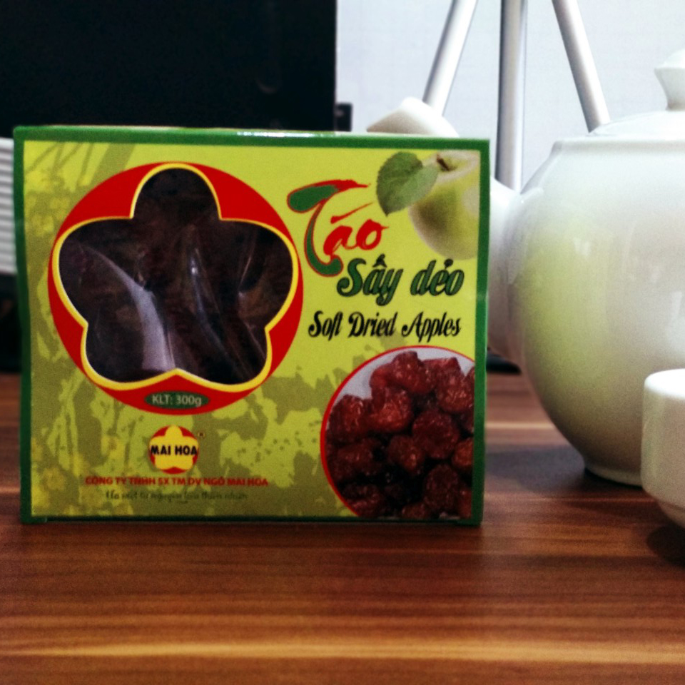 Táo sấy dẻo hộp 300g